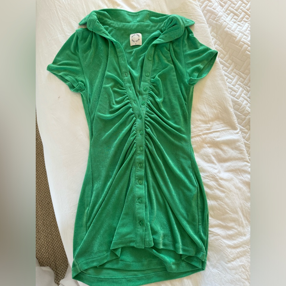 WITH JEAN MINI DRESS! 💚